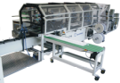 poly bag machine wicket stacker with pin block station and / or stacking table